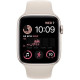 Apple Watch SE 2 LTE 40mm Starlight Aluminum Case w. Starlight Sport B. S/M (MNTK3)