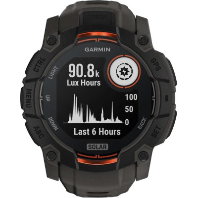Garmin Instinct 3 50mm Solar Black with Charcoal Band (010-02935-00/40)