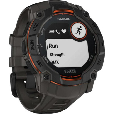 Garmin Instinct 3 50mm Solar Black with Charcoal Band (010-02935-00/40)