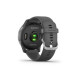 Garmin vivoactive 4 Silver Stainless Steel Bezel w. Shadow Gray and Silicone B. (010-02174-01)