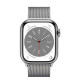 Apple Watch Series 8 GPS + Cellular 41mm Silver S. Steel Case w. Milanese Loop Silver (MNJ73/MNJ83)