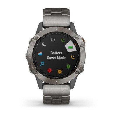 Garmin Fenix 6 Pro Sapphire Titanium with Vented Titanium Bracelet (010-02158-23)