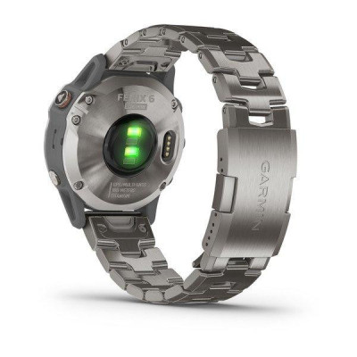 Garmin Fenix 6 Pro Sapphire Titanium with Vented Titanium Bracelet (010-02158-23)