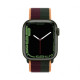 Apple Watch Series 7 GPS 41mm Green Aluminum Case With Dark Cherry/Forest Green Sport Loop (MKNF3)