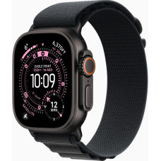 Apple Watch Ultra 3 GPS + Cellular 49mm Black Tit. Case w. Black Alpine Loop - Large (MF0X4)