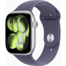 Apple Watch Series 11 GPS + Cellular 46mm Silver Alu. Case w. Purple Fog S. Band - M/L (MFCR4)