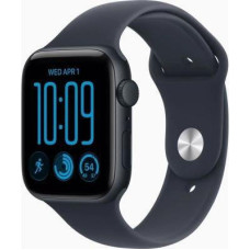 Apple Watch SE 3 GPS 44mm Midnight Aluminium Case with Navy Blue Sport Band M/L (MJL94)