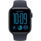Apple Watch SE 3 GPS 44mm Midnight Aluminium Case with Navy Blue Sport Band S/M (MJL74)