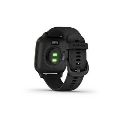 Garmin Venu Sq Music Edition Rose Gold/Black Case and Silicone Band (010-02426-05/15)