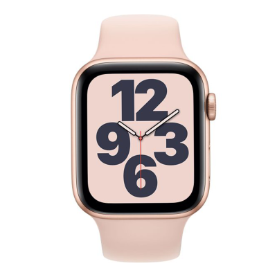 Apple Watch SE GPS + Cellular 44mm Gold Aluminum Case with Pink Sand Sport B. (MYEP2)