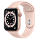 Apple Watch SE GPS + Cellular 44mm Gold Aluminum Case with Pink Sand Sport B. (MYEP2)