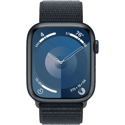 Apple Watch Series 9 GPS + Cellular 45mm Midnight Alu. Case w. Midnight S. Loop (MRMF3)