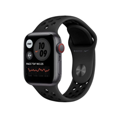 Apple Watch Nike SE GPS + Cellular 40mm Space Gray Aluminum Case w. Anthracite/Black Nike Sport B. (MYYU2)