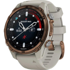 Garmin Descen Mk3i – 43 mm Bronze PVD Titanium with French Gray Silicone Band (010-02753-13/14)