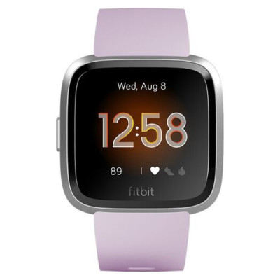 Fitbit Versa Lite Edition Smartwatch Lilac/Silver S/P+L/G (FB415SRLV)
