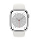 Apple Watch Series 8 LTE 41mm Silver Aluminum Case with White Sport Band (MP4E3)