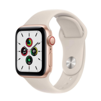 Apple Watch SE GPS + Cellular 40mm Gold Aluminum Case w. Starlight S. Band (MKQN3)