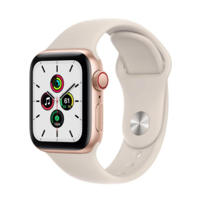 Apple Watch SE GPS + Cellular 40mm Gold Aluminum Case w. Starlight S. Band (MKQN3)