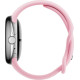 Google Pixel Watch 3 41 mm LTE Polished Silver Aluminum Case/Rose Quartz Active Band