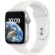 Apple Watch SE 2 GPS 44mm Silver Aluminum Case with White Sport Band (MNK23)