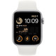 Apple Watch SE 2 GPS 44mm Silver Aluminum Case with White Sport Band (MNK23)