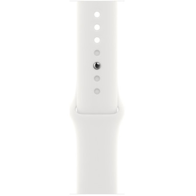 Apple Watch SE 2 GPS 44mm Silver Aluminum Case with White Sport Band (MNK23)