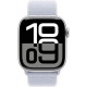 Apple Watch Series 10 GPS 46mm Silver Aluminum Case w. Blue Cloud Sport Loop (MWWN3)