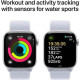 Apple Watch Series 10 GPS 46mm Silver Aluminum Case w. Blue Cloud Sport Loop (MWWN3)