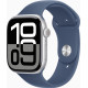 Apple Watch Series 10 GPS + Cellular 46mm Silver Alu. Case w. Denim Sport Band - M/L (MWY13)