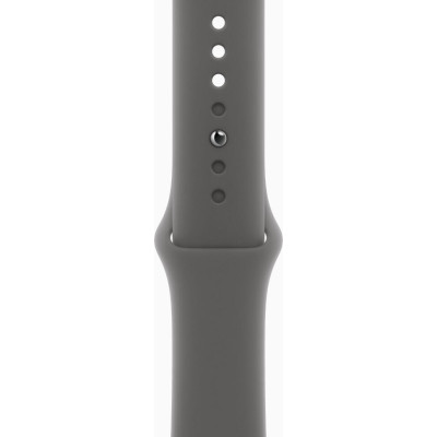 Apple Watch Series 10 GPS + Cellular 46mm Natural Titanium Case w. Stone Grey Sport Band - S/M (MWY93)