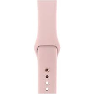 Apple Watch Series 3 (GPS + Cellular) 38mm Gold Aluminum Case with Pink Sand Sport Band (MQJQ2, MQKH2)