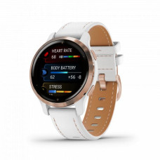 Garmin Venu 2S Rose Gold with White Leather Band (010-02429-23)