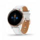 Garmin Venu 2S Rose Gold with White Leather Band (010-02429-23)
