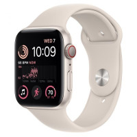 Apple Watch SE 2 LTE 44mm Starlight Alu. Case w. Starlight Sport Band - S/M (MXG73/MXGT3)