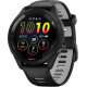 Garmin Forerunner 265 Black Bezel and Case w. Black/Powder Gray Silicone Band (010-02810-30)