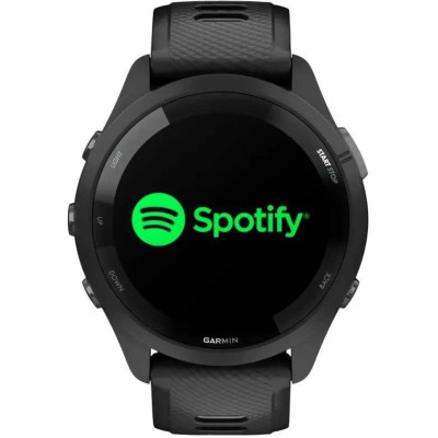 Garmin Forerunner 265 Black Bezel and Case w. Black/Powder Gray Silicone Band (010-02810-30)