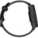 Garmin Forerunner 265 Black Bezel and Case w. Black/Powder Gray Silicone Band (010-02810-30)
