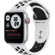 Apple Watch Nike Series 6 GPS + Cellular 40mm Silver Alu Case w. Pure Platinum/Black Sport B. (M06J3/M07C3)