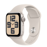 Apple Watch SE 2 GPS 40mm Starlight Aluminium Case with Starlight Sport Band S/M (MR9U3)