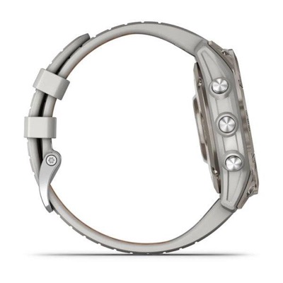 Garmin Fenix 7 Pro Sapphire Solar Titanium w. Fog Gray/Ember O. Band (010-02777-20/21)