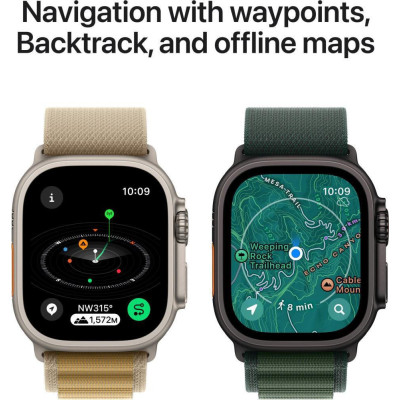 Apple Watch Ultra 2 GPS + Cellular 49mm Black Titanium Case w. Black Ocean Band (MX4P3)