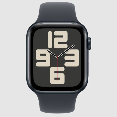 Apple Watch SE 2 GPS Cellular 44mm Midnight Aluminum Case with Midnight Sport Band M/L (MXG23)