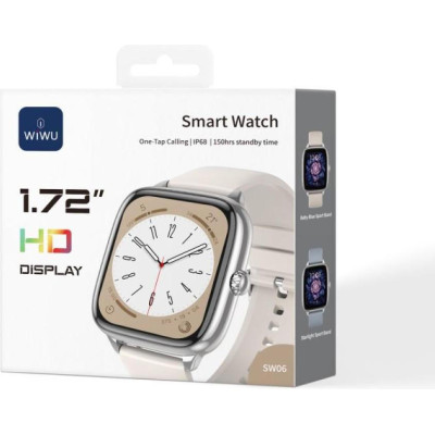 WIWU Smart Watch SW06 Silver (6977703656718)