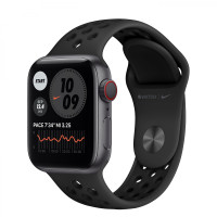 Apple Watch Nike Series 6 GPS + Cellular 40mm Space Gray Alu Case w. Anthracite/Black Sport B. (M07E3)