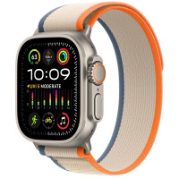 Apple Watch Ultra 2 GPS + Cellular 49mm Titanium Case з Orange/Beige Trail Loop - M/L (MRF23)