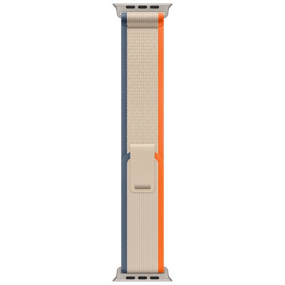 Apple Watch Ultra 2 GPS + Cellular 49mm Titanium Case with Orange/Beige Trail Loop - M/L (MRF23)