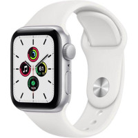 Apple Watch SE GPS 40мм Silver Aluminum Case w. White Sport B. (MYDM2)