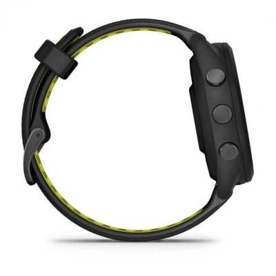 Garmin Forerunner 265S Black Bezel and Case with Black/Amp Yellow Silicone Band (010-02810-53)