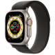 Apple Watch Ultra GPS + Cellular 49mm Titanium Case with Black/Gray Trail Loop - M/L (MQF53/MQFX3)
