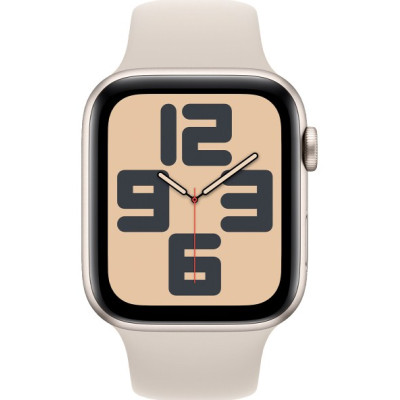 Apple Watch SE 2 GPS + Cellular 40mm Starlight Aluminium Case w. Starlight Sport Band - M/L (MXG03/MXGK3)